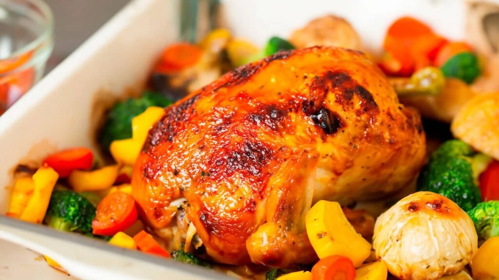Fırında sebzeli tavuk tarifleri
