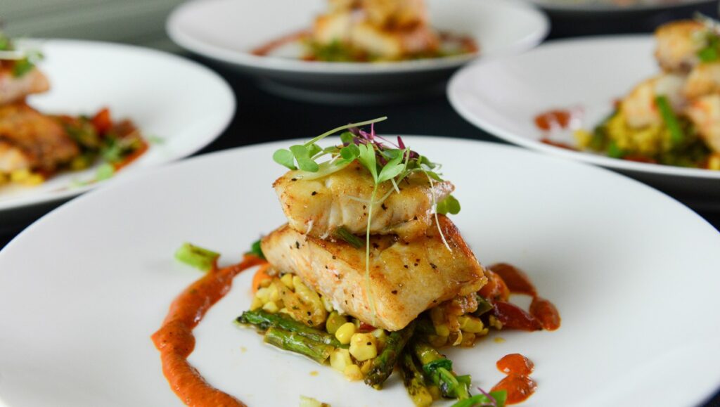 Food presentation enhancing first impressions