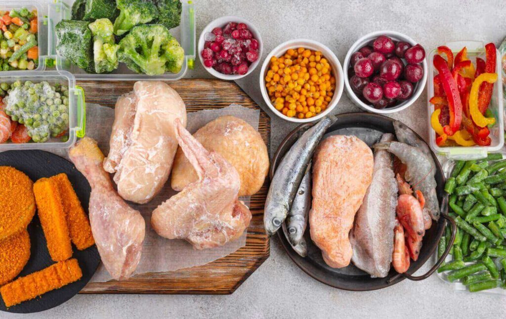 Ways to use frozen vegetables and meats