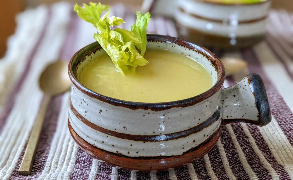 Celery soup recipe ingredients and preparation