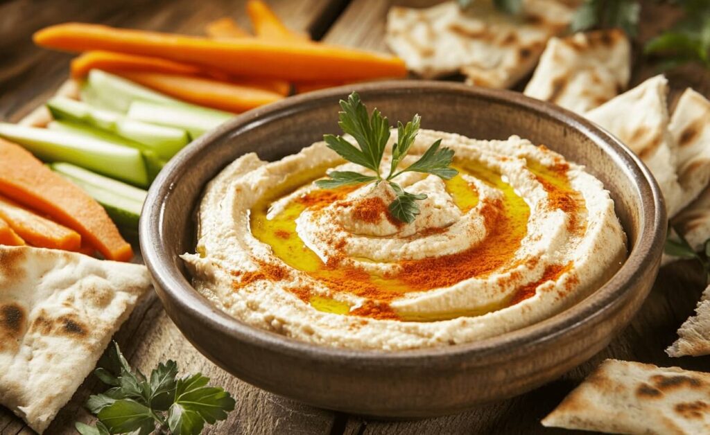 Garnishing ideas for hummus