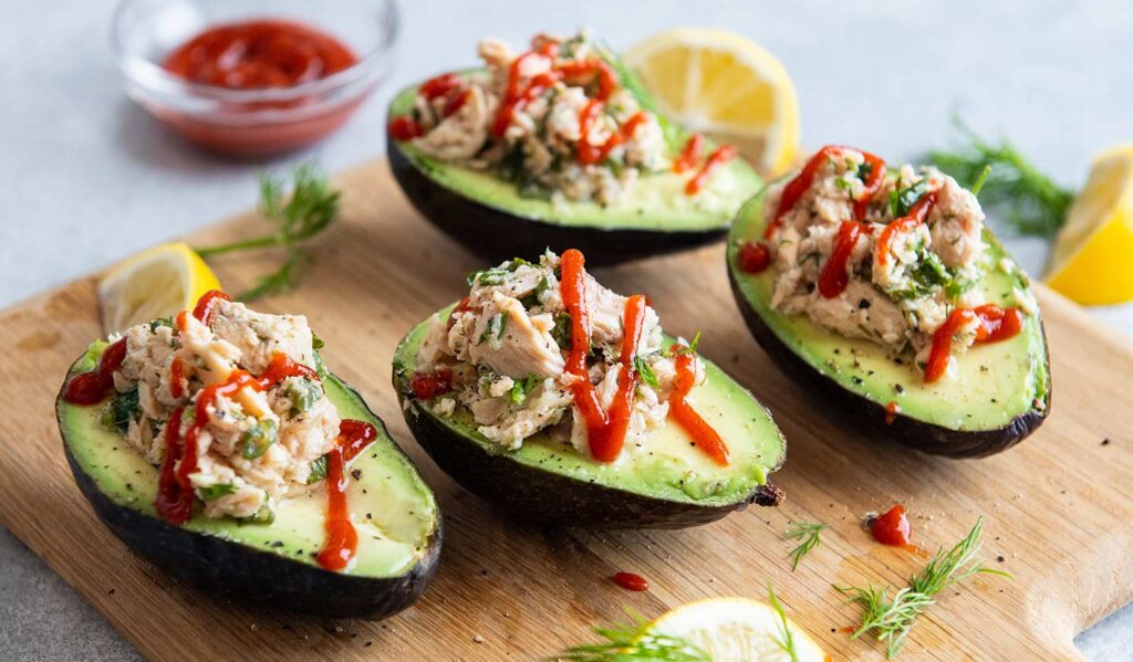 Healthy avocado and salmon recipes and preparation