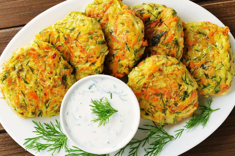 Vegan zucchini fritters recipe