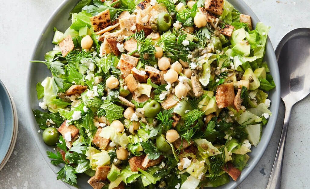 Chickpea and avocado salad