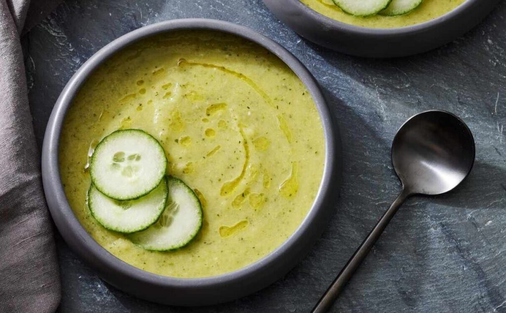 Fresh and balanced cucumber soup