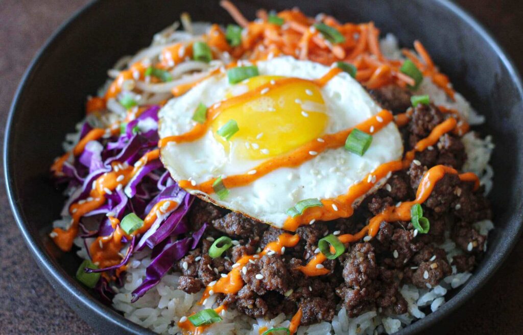 Korean bibimbap recipe serving tips