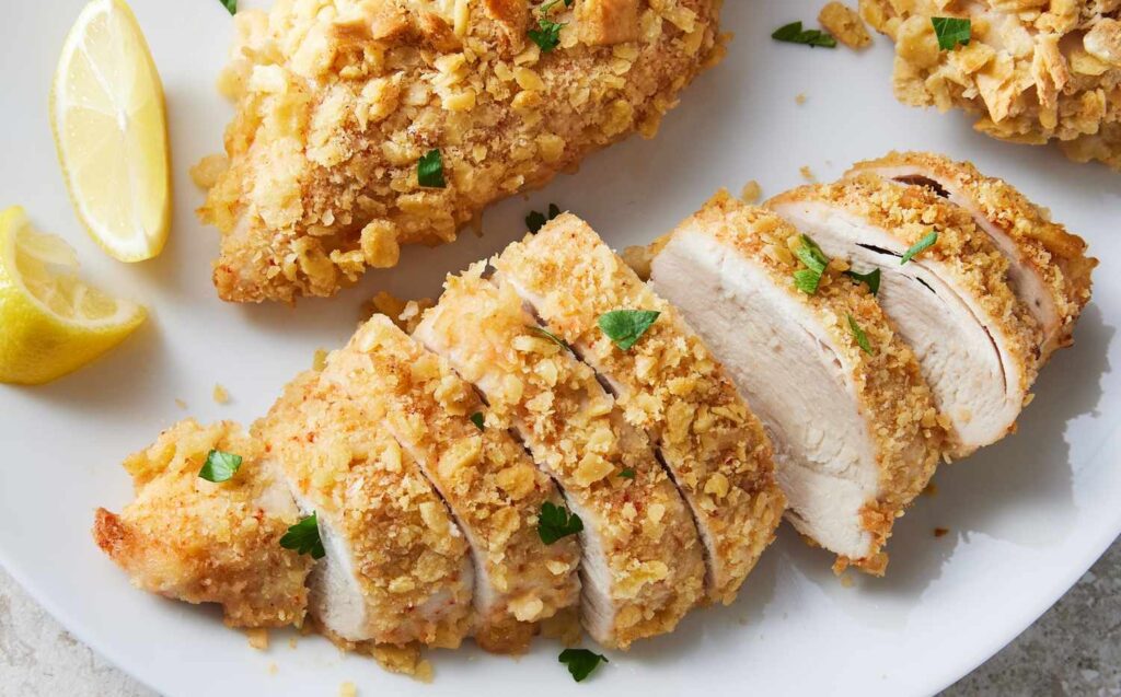 Crispy chicken recipe breading method